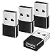 Produktbild USB C auf USB A Stecker Adapter 4Stück, USB Typ C Adapter Buchse Power Ladeadapter Ladekabel-Anschluss Ladegerät Kompatibel für iPhone 13 12 Pro Max/Mini 11 XR SE 2020,Samsung Galaxy S20/S21/20/21