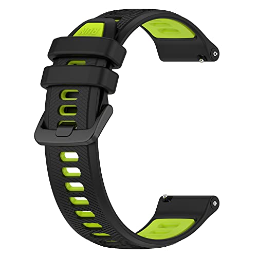 Image of Fit for Garmin Forerunner 265S 255S Watch Bands, 18mm Quick Release Durable Silicone Replacement Bands Wristbands Straps Bracelet Fit for Garmin Vivoactive 4S /Vivomove 3S /Venu 2S
