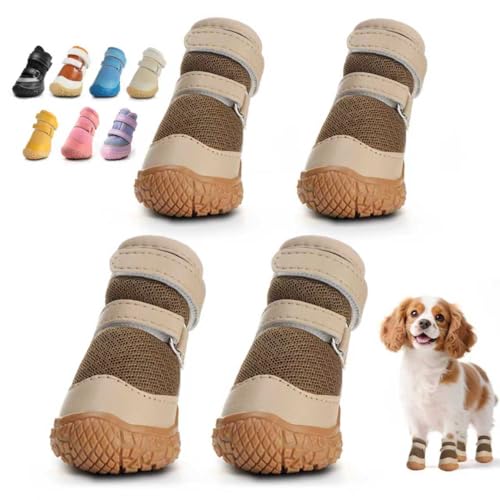 Dog Shoes for Small Dogs, Breathable Paw Protectors, Size 3