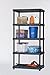 Keter Resin 5-Tier Freestanding Multipurpose Shelf Display Rack for Basement, Kitchen, and Garage Storage Shelving and Organization