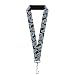 Buckle-Down Lanyard - Stitch Poses/Hibiscus Sketch Black/Gray/Blue