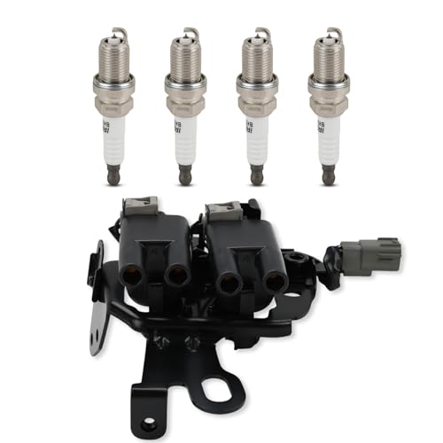 JDMON 1PC Ignition Coil & 4PC Spark Slugs UF-419 Compatible