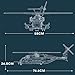 ConGamefun Gifts for Guys，Military Aircraft Model for Adults，1/35 Scale CH-53E Super Stallion Helicopter Model Toy, MOC Collectible Display Aircraft Gifts for Teens Adults (2192Pcs)