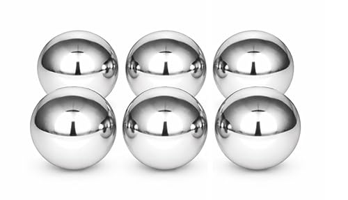 Gebrüder Lomprich Edelstahlkugel poliert (6 x 20 mm Durchmesser, Vollkugeln)