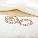 EAMTI 2mm 925 Sterling Silver Wedding Band Yellow Gold Round Cubic Zirconia Full Eternity Stackable Engagement Ring for Women Size 7
