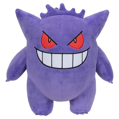 Pokémon Peluche Ectoplasma Peluche Douce de 30 cm avec des détails Authentiques