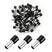 Baomain AWG 8/10.0mm² Wire Copper Crimp Connector Insulated Ferrule Pin Cord End Terminal Black 100pcs