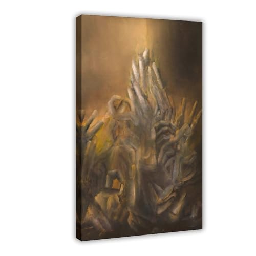 Peinture à l'huile surréaliste sur toile pour habiller un mur vide de salon ou de chambre 61x91
