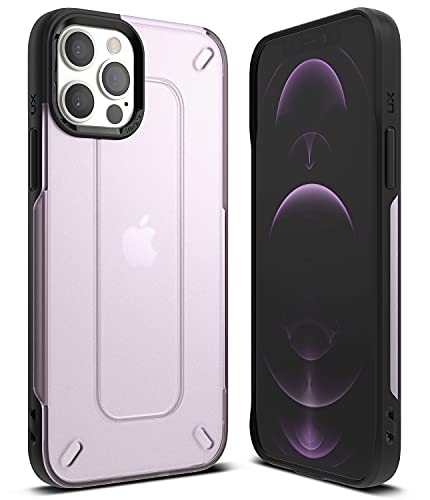 Image of Ringke UX iPhone 12 / iPhone 12 Pro Case Back Cover, Frosted Hard Back TPU Bumper Cover - Purple