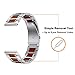 YEEJOK Galaxy 3 Watch Bands 45mm Replacement, 22mm Natural Sandalwood & Black Stainless Steel Metal Watch Strap Compatible for Samsung Galaxy Watch 46mm, Samsung Gear S3 Frontier/Classic