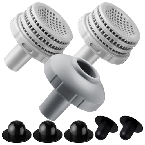 Pushglossy 1 Set Pool Water Jet Connector Kit, Black, Grey