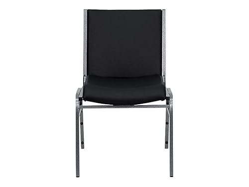 Flash Furniture HERCULES Series Heavy Duty Black Vinyl Stack Chair
