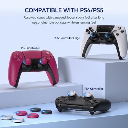 NEWDERY Joystick Replacement Grip Caps for PS5/PS4 Controller by NEWDERY - Image 3