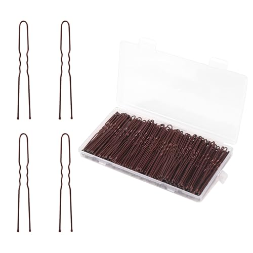 AIEX 200pcs U-Shaped Hair Pins, Durable U-Shaped Styling Clips