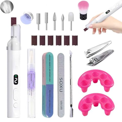 Perceuse à ongles dissolvant kit lime électrique et outils de manucure