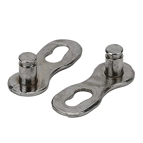BATLAM Fahrradkette MTB Faltradkette Tragbare 9-Fach verstellbare Fahrradstahlkette 116 Stück Fahrradkette Schnellverbindungsverbinder (Farbe : Rot) (Blau)