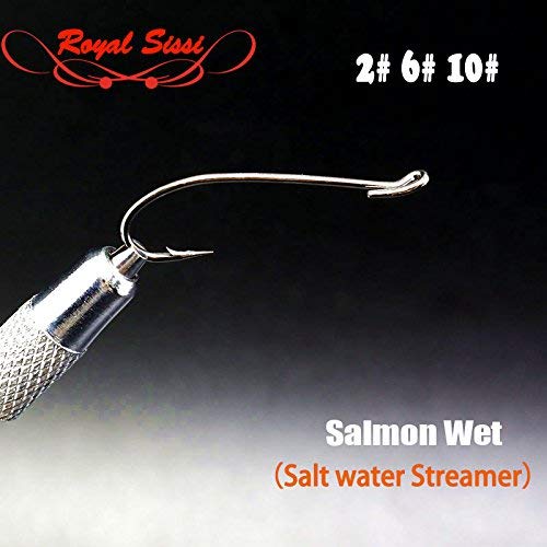 3NH® 20 pcs 2 6 10 Fly Tying upEye Salmon/Steelhead Wet Fly Hook
