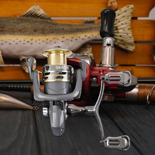 Moulinet de pêche rotatif 5.2:1 performance et double bras d'équilibrage - 3