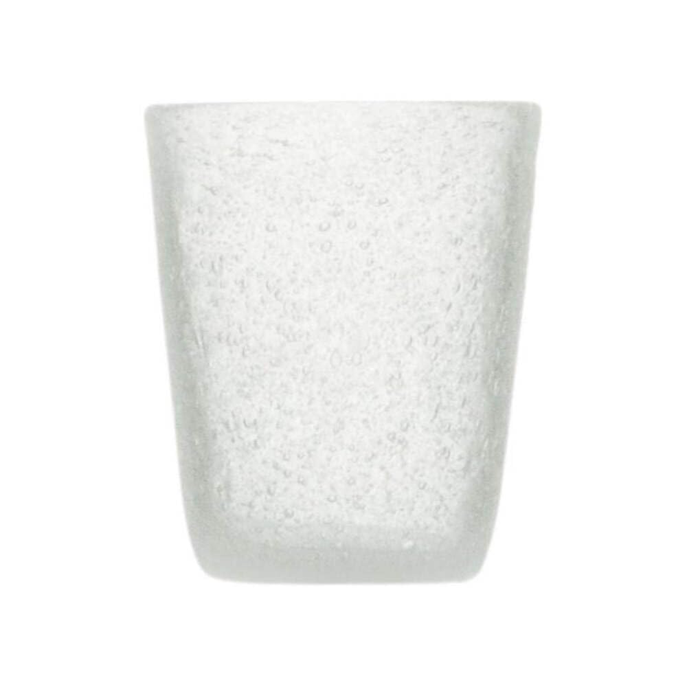 Memento Set 6 Bicchieri Vetro pulegoso Senza Gambo White Transparent