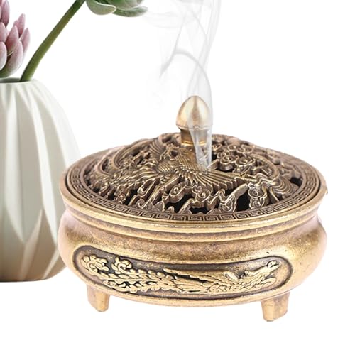 2 Pezzi Bruciatore Di Incenso Retrò, 4cm Coperto, Bastoncini Brucia Incenso Tibetano, Grani Per Casa Ufficio Casa Da Tè Decorazione