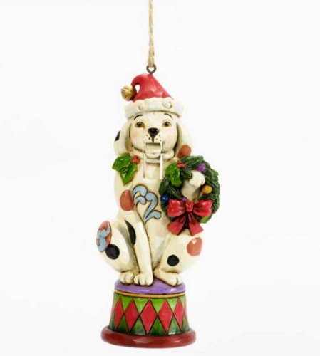 Enesco Jim Shore Heartwood Creek Dog Nutcracker Ornament, 5-Inch