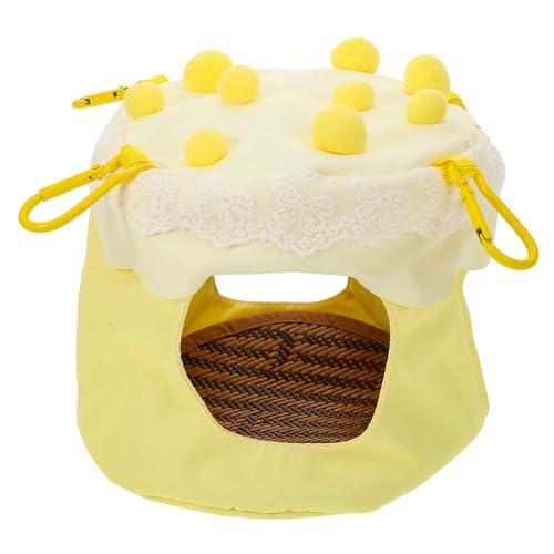 GRIRIW Nido Colgante para Pájaros Cama de Verano Transpirable para Periquitos y Agapornis Accesorio de Jaula Resistente y Seguro para Entrenamiento de Nido y Descanso