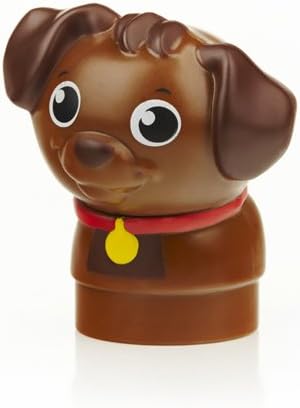 Close-up of the Mega Bloks First Builders puppy Block Buddy figure.