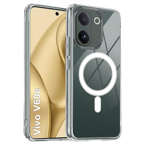 Image of Zapcase Back Case Cover for Vivo V60e | Compatible for Vivo V60e Back Cover | Compatible with Mag-Safe | Scratch-Resistant Back Cover | Clear
