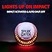 SPARK CATCH Light Up Baseball, Glow in The Dark Baseball, Sports Gear Accessories Gifts for Boys 8-15 Years Old, Kids Teens All Ages Gift Ideas (Impact-Activated Version) (Ruthless Red)