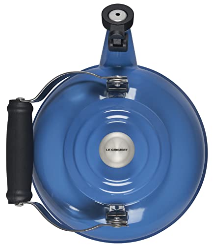 Image of Le Creuset Enamel On Steel Whistling Tea Kettle with Metal Finishes, 1.7 qt., Marseille (Pack of 6)