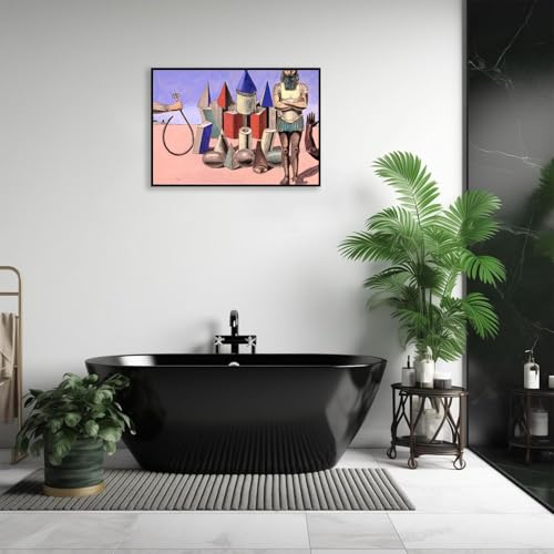 Tableau Les Moutons peinture sur toile grand format dans votre séjour - 4