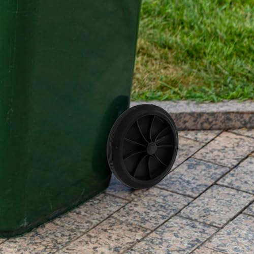 Ruedas de cubo de basura para exterior de 80L a 240L con eje sólido 5