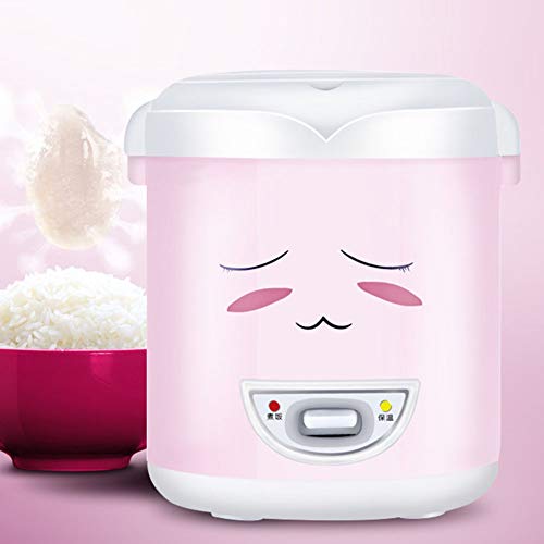 Reiskocher, Multikocher, Elektrische Dampfgarer, Antihaft-Innentopf, Automatisches Kochen, Leicht Zu Reinigen, Hochtemperaturschutz,Rosa