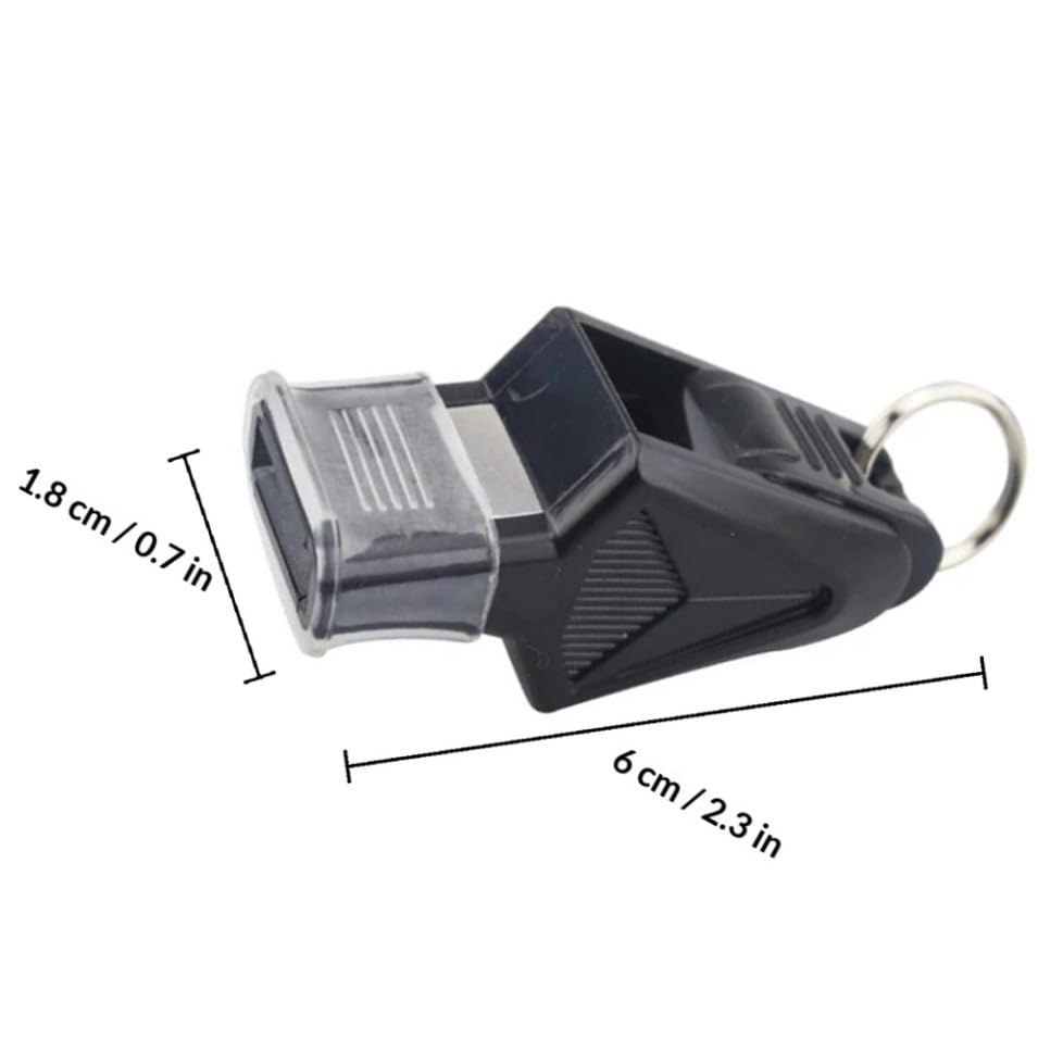Silbatos portátiles deportivos con cuerda Totority set de 2 miniatura 2