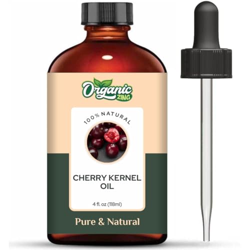 Image of Organic Zing Cherry Kernel (Prunus avium) Oil | Pure & Natural Carrier Oil for Skincare, Hair Care, Aroma & Diffusers - 118ml /3.99fl oz
