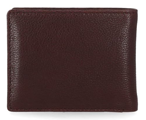 Harley-Davidson Mens Bar & Shield Plate Passcase Leather Bi-Fold Wallet, Oxblood3