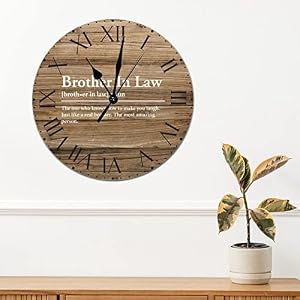 PVC Wall Clock Brother in Law Definition Numeral Clocks Primitive Sayings Roman Numerals Clock Typography Wall Art 12in Battery Operated Country Frameless Clocks for Home Living Room Dining PVC Wall Clock Brother in Law Definition Numeral Clocks Primitive Sayings Roman Numerals Clock Typography Wall Art 12in Battery Operated Country Frameless Clocks for Home Living Room Dining