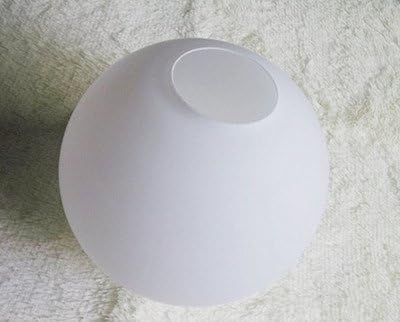 Milky White Frosted Spherical Glass Lampshade Fit for Desk Lamp (Diameter:15cm)
