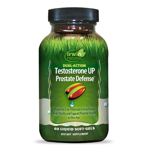 Irwin Naturals Dual-Action Testosterone UP Prostate Defense 60 Softgels