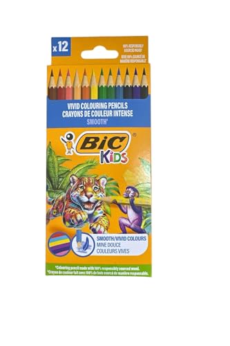 Bic Kids Smooth ECO Holzmalstifte 12 Stück 12x
