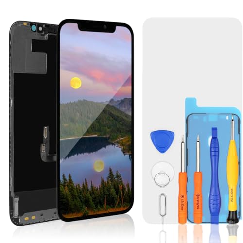 bokman für iPhone 12/iPhone 12 Pro Display LCD-Bildschirm Reparaturset Schwarz Passendes Profi-Werkzeugset enthalten