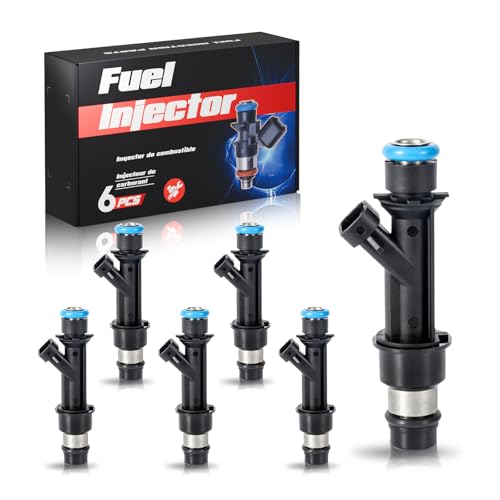 ENA Fuel Injector for FJ319 12569573 Set of 6 Compatible with Isuzu Buick Chevrolet GMC Hummer Oldsmobile Saab Rainier Colorado LUV Trailblazer EXT Canyon Envoy XL XUV H3 Ascender i-290 1999-2008