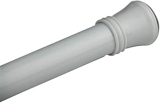 72 in. Minial Tension Shower Rod in White