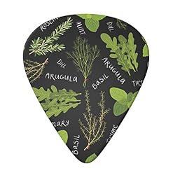 Basil Thym Dill & Rosemary Lot de 6 médiators pour guitare acoustique, guitare électrique, basse, ukulélé – Fin, moyen… - Les Beatles, Paul McCartney, John Lennon, RIngo Starr, George Harrison Basil Thym Dill & Rosemary Lot de 6 médiators pour guitare acoustique, guitare électrique, basse, ukulélé – Fin, moyen… – Image 3