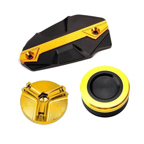 Bouchon de réservoir de liquide de frein moto en alu CNC or pour Z900 et Ninja 650