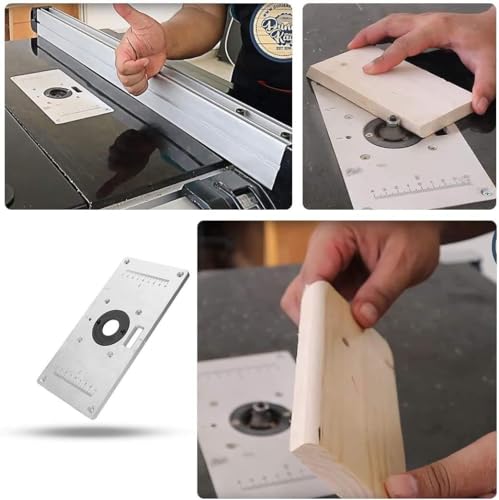 Einlegeplatte für Oberfräse Zerodis aus Aluminium für Router Tisch