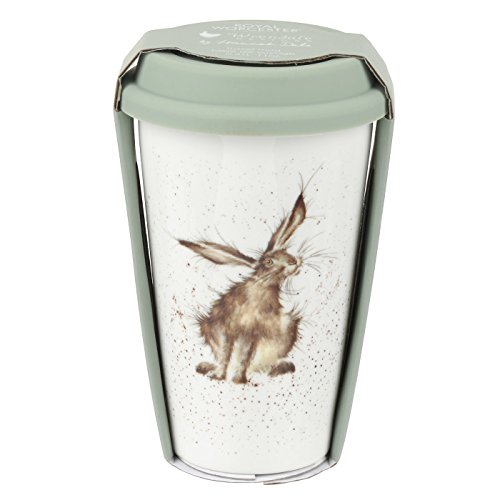 Wrendale WNKE78753-XW Tasse de voyage, Porcelaine, Multicolore, 9,5 x 9,5 x 15 cm