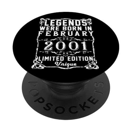 Cumpleaños Febrero 2001 Edición Limitada Regalo February PopSockets PopGrip Intercambiable