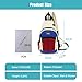 Imagen de FANDARE Bolsa de Pecho Bolsos Cruzados Mochila Bolsa de Escuela Bolso Hombro Mujer Riñoneras Bolsa Cruzada Bolsos Bandolera Hombres Sling Bag para Ciclismo Escolar Viaje SenderismoBlanco Azul