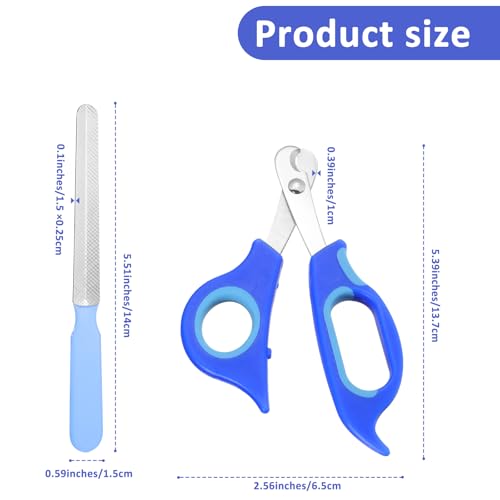 COMNICO Krallenknipser, Krallenschere für Hunde mit Nagelfeile Profi Krallenschere Edelstahl Nagelknipser Haustierbedarf Professionelles Fellpflegewerkzeug für Große Hunde/Dicke Zehennägel/Alte Katzen